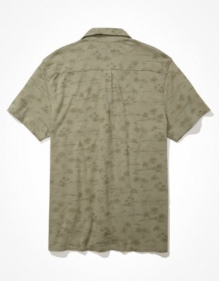 AE Super Soft Slub Button-Up Shirt