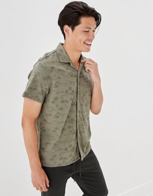 AE Super Soft Slub Button-Up Shirt