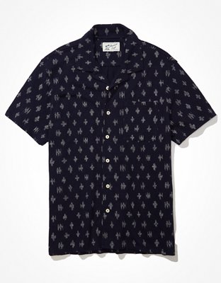 Мужские рубашки American Eagle AE Super Soft Slub Button-Up Shirt — фото 3