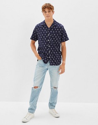 AE Super Soft Slub Button-Up Shirt