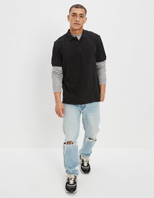 AE Lived-In Pique Polo Shirt