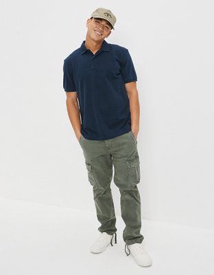 AE Camisa Polo de Piqué Gastada