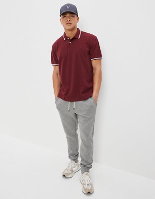Мужские рубашки American Eagle AE Legend Tipped Polo Shirt — фото 4