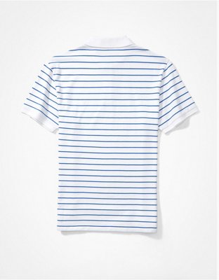AE Striped Pique Polo Shirt