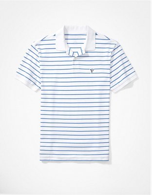 AE Striped Pique Polo Shirt