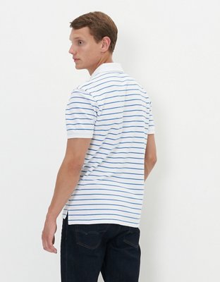 AE Striped Pique Polo Shirt