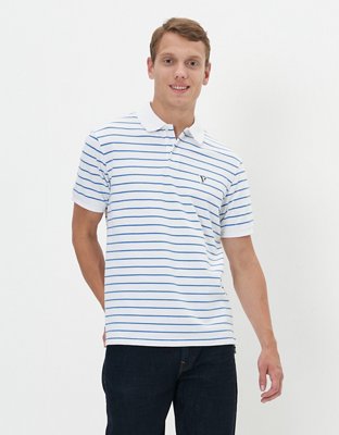 AE Striped Pique Polo Shirt