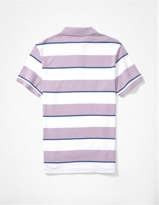 AE Striped Pique Polo Shirt