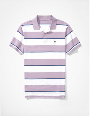 AE Striped Pique Polo Shirt