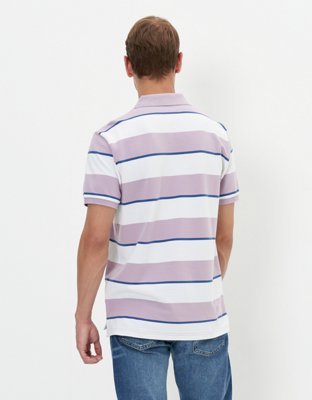 AE Striped Pique Polo Shirt