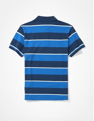 AE Striped Pique Polo Shirt