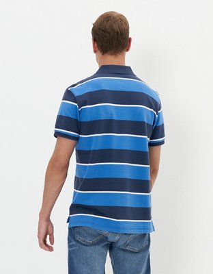 AE Striped Pique Polo Shirt