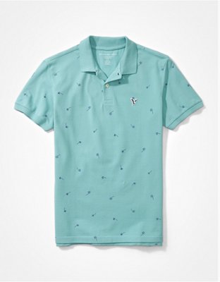 AE Printed Flex Pique Polo Shirt
