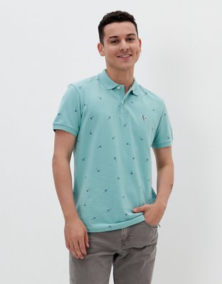 AE Printed Flex Pique Polo Shirt