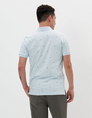 AE Printed Flex Pique Polo Shirt