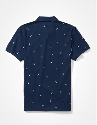 AE Printed Flex Pique Polo Shirt