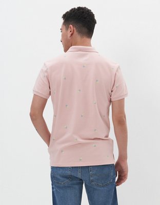AE Printed Flex Pique Polo Shirt