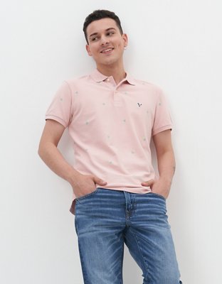 AE Printed Flex Pique Polo Shirt
