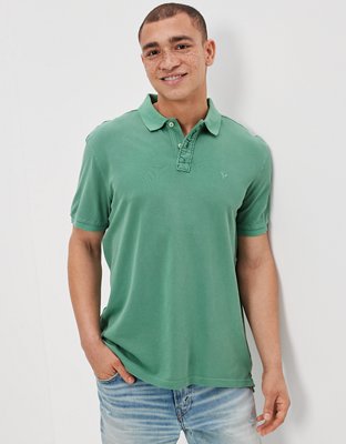 Haut Thermique Manches Longues American Eagle - Homme - Taille L - Bleu - Col Ras Du Cou