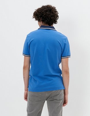 Мужские рубашки American Eagle AE Tipped Pique Polo Shirt — фото 2