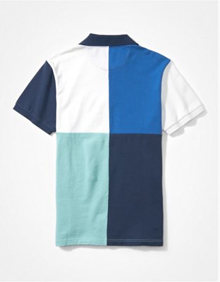 AE Colorblock Pique Polo Shirt