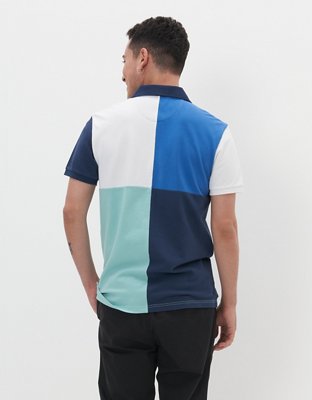 AE Colorblock Pique Polo Shirt