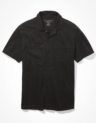 Мужские рубашки American Eagle AE Poolside Button-Up Shirt — фото 3