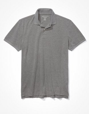 Ash Grey Short Sleeve Pique Polo #8761