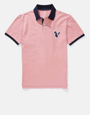 Мужские рубашки American Eagle AE Pique Polo Shirt — фото 3