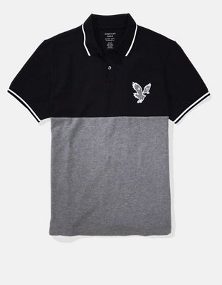 AE Colorblock Pique Polo Shirt
