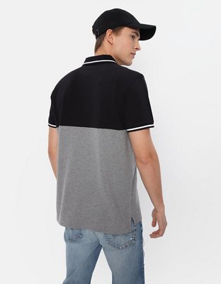 AE Colorblock Pique Polo Shirt
