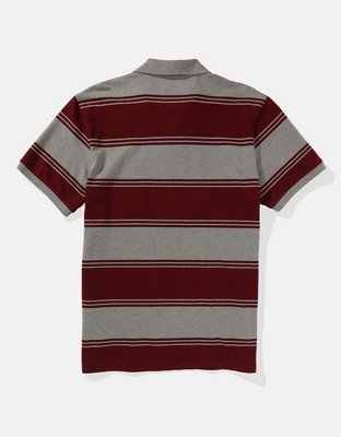 AE Striped Pique Polo Shirt