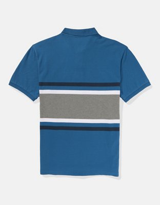 AE Striped Pique Polo Shirt