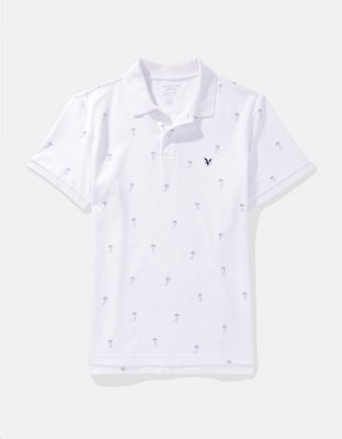 AE Flex Pique Printed Polo Shirt