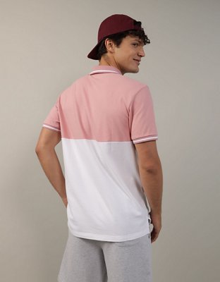 AE Colorblock Logo Flex Pique Polo Shirt