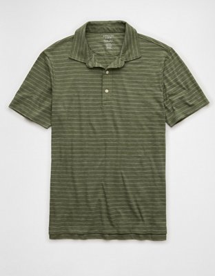 AE Jersey Striped Polo Shirt