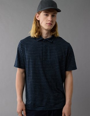 AE Jersey Striped Polo Shirt