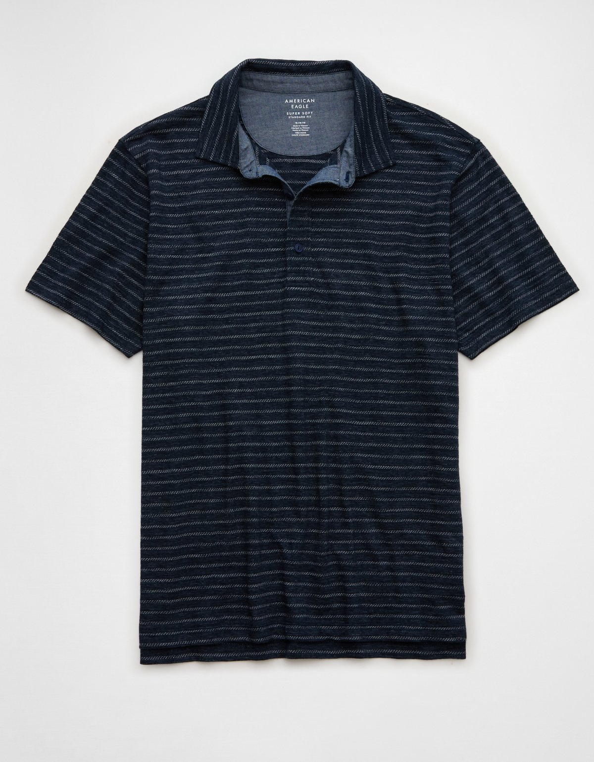 AE Jersey Striped Polo Shirt - image 3