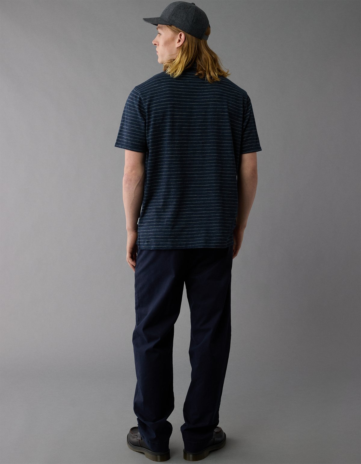 AE Jersey Striped Polo Shirt - image 5