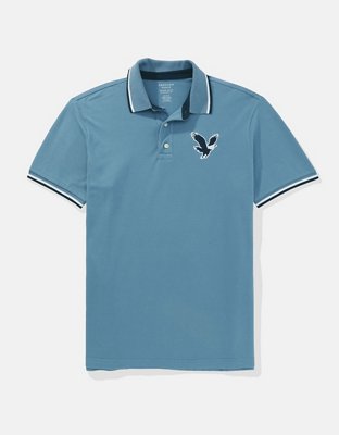 AE Logo Flex Pique Polo Shirt