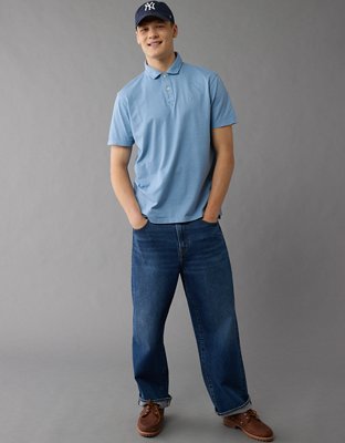 Polo en jersey d’aspect déjà porté AE