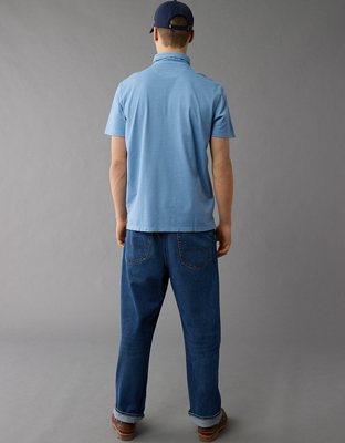 Polo en jersey d’aspect déjà porté AE