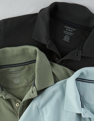 AE Lived-In Pique Polo Shirt