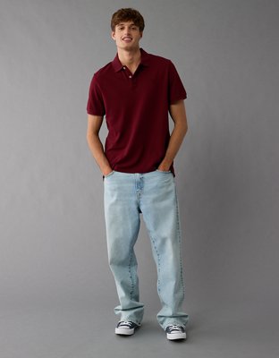 AE Lived-In Pique Polo Shirt