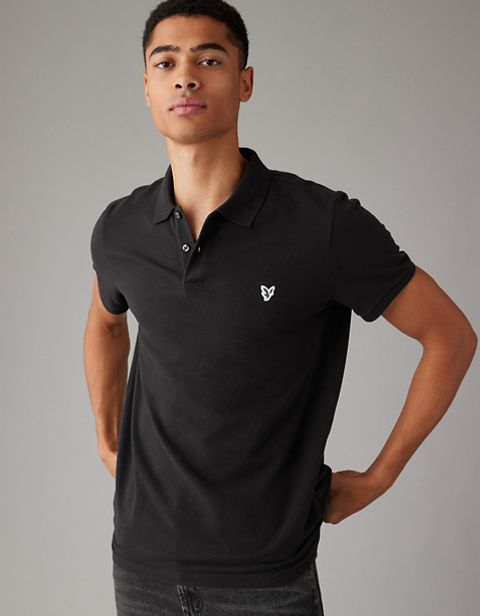Мужские рубашки American Eagle AE Legend Slim Fit Pique Polo Shirt