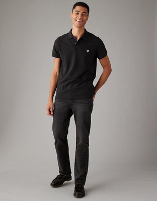 AE Lived-In Slim Fit Pique Polo Shirt