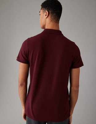 AE Lived-In Slim Fit Pique Polo Shirt