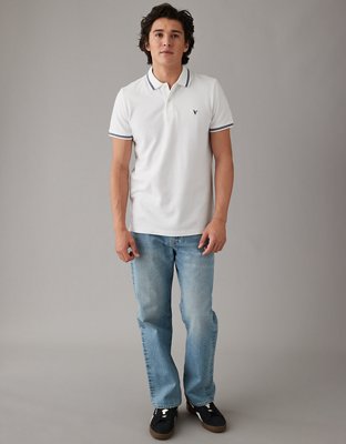 AE Lived-In Slim Fit Pique Polo Shirt