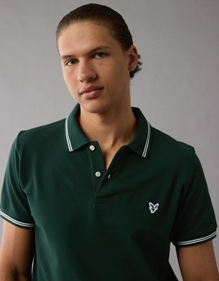 AE Lived-In Slim Fit Pique Polo Shirt