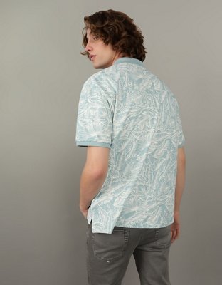 AE Flex Pique Printed Polo Shirt